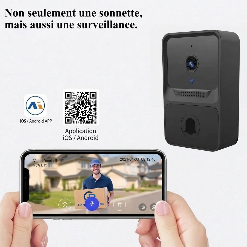 Sonnette surveillance de la maison et le téléphone de porte