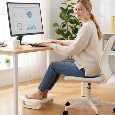 Repose pied bureau 