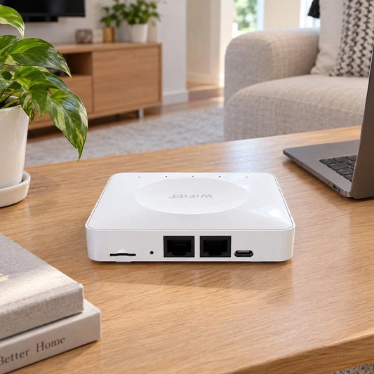 Routeur wifi blanc élégant et compact