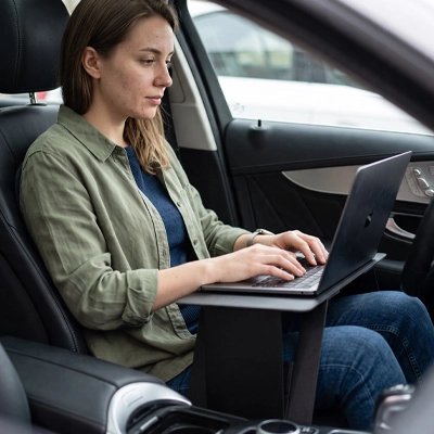 Support ordinateur portable, Confort et productivité télétravail en voiture